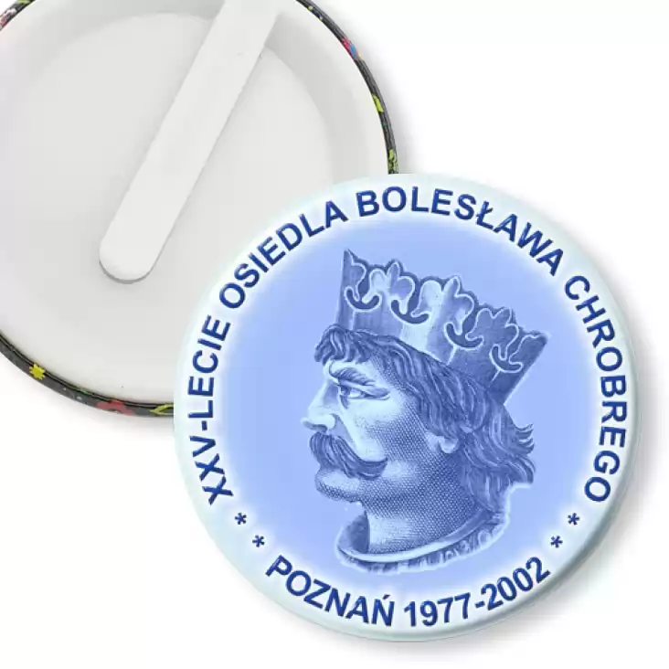 przypinka klips XXV-lecie osiedla Bolesława Chrobrego w Poznaniu