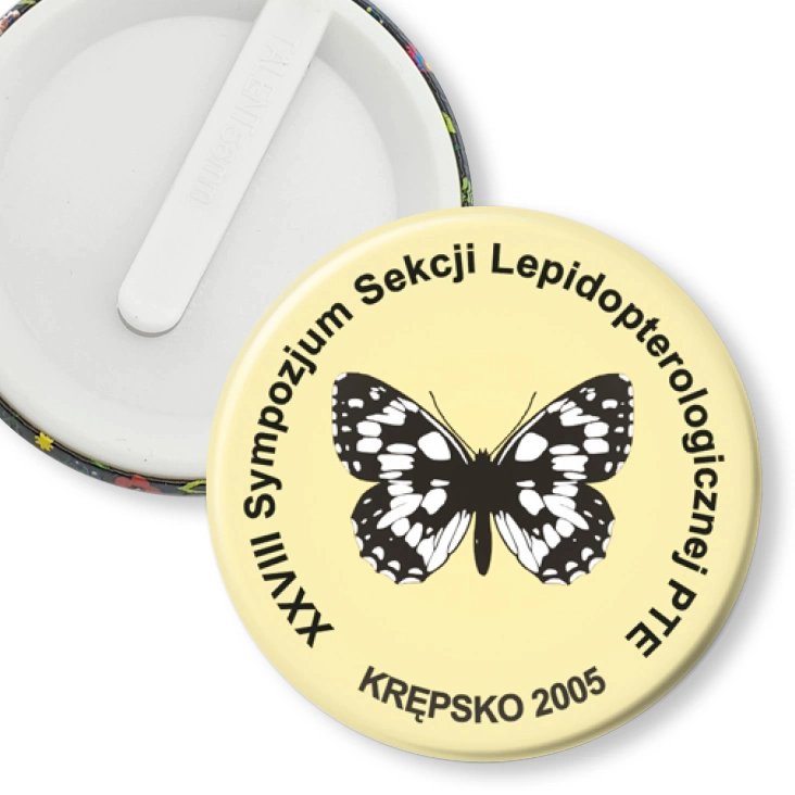 przypinka klips XXVIII Sympozjum Sekcji Lepidopterologicznej PTE