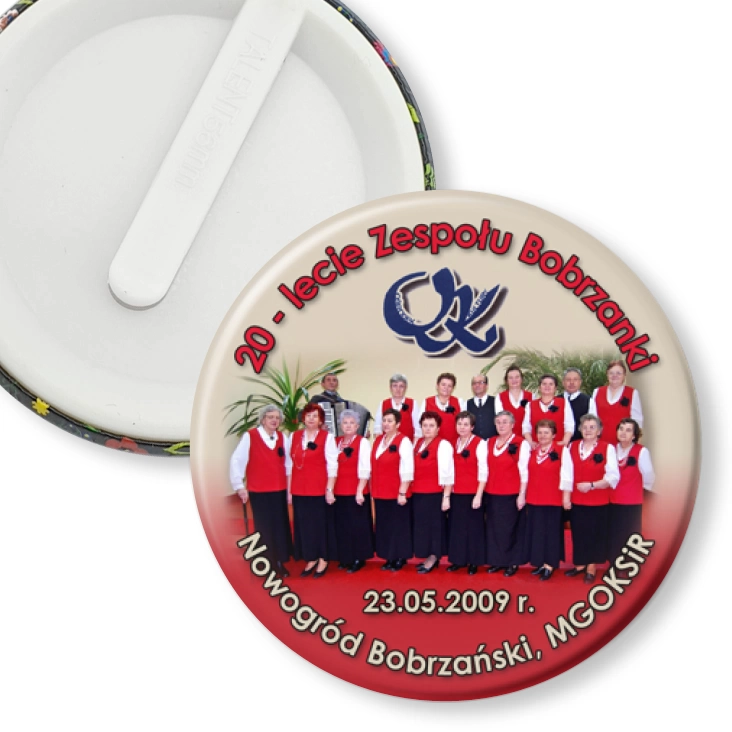 przypinka klips 20-lecie Zespołu Bobrzanki