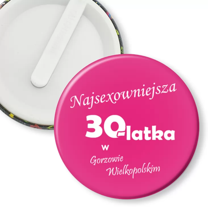 przypinka klips 30-latka