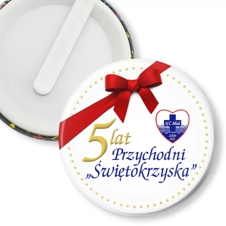 przypinka klips 5 lat Przychodni Świętokrzyska