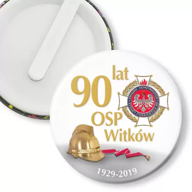 przypinka klips 90 lat OSP Witków