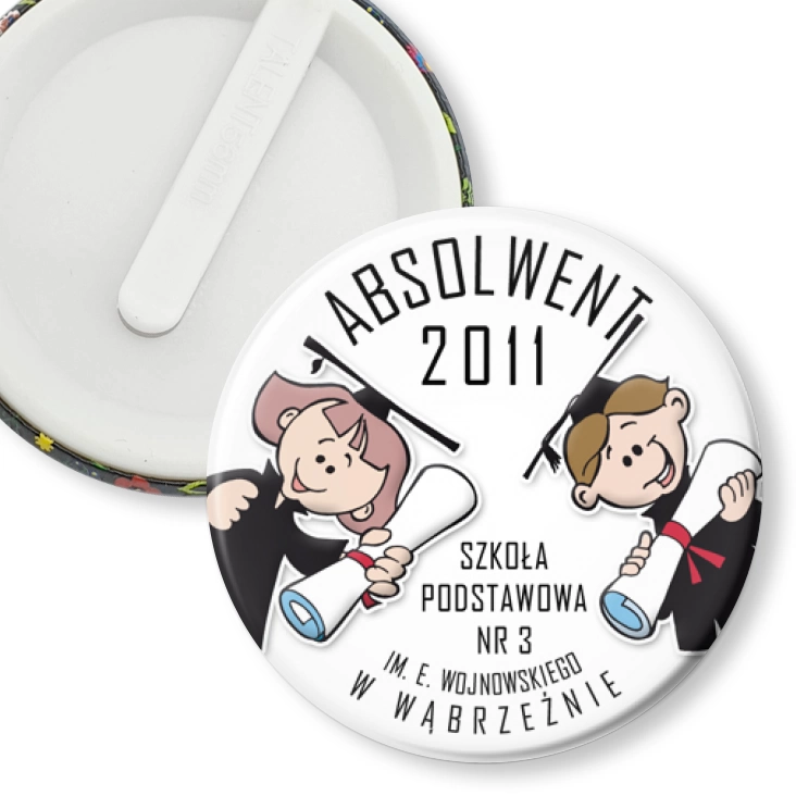 przypinka klips Absolwent 2011