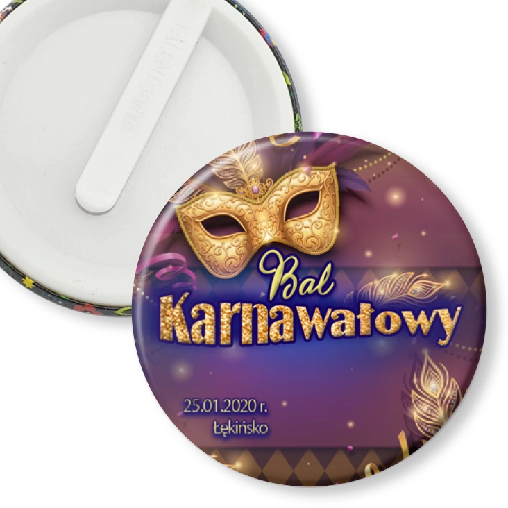 przypinka klips Bal karnawałowy