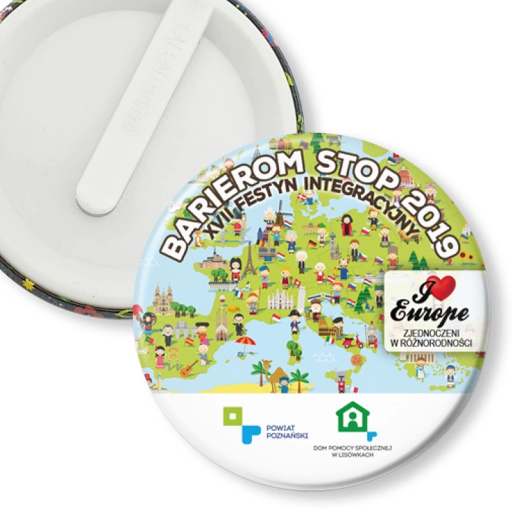 przypinka klips Barierom Stop 2019
