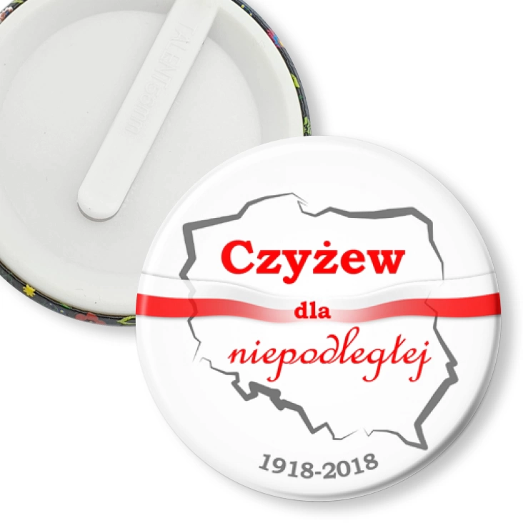 przypinka klips Czyżew