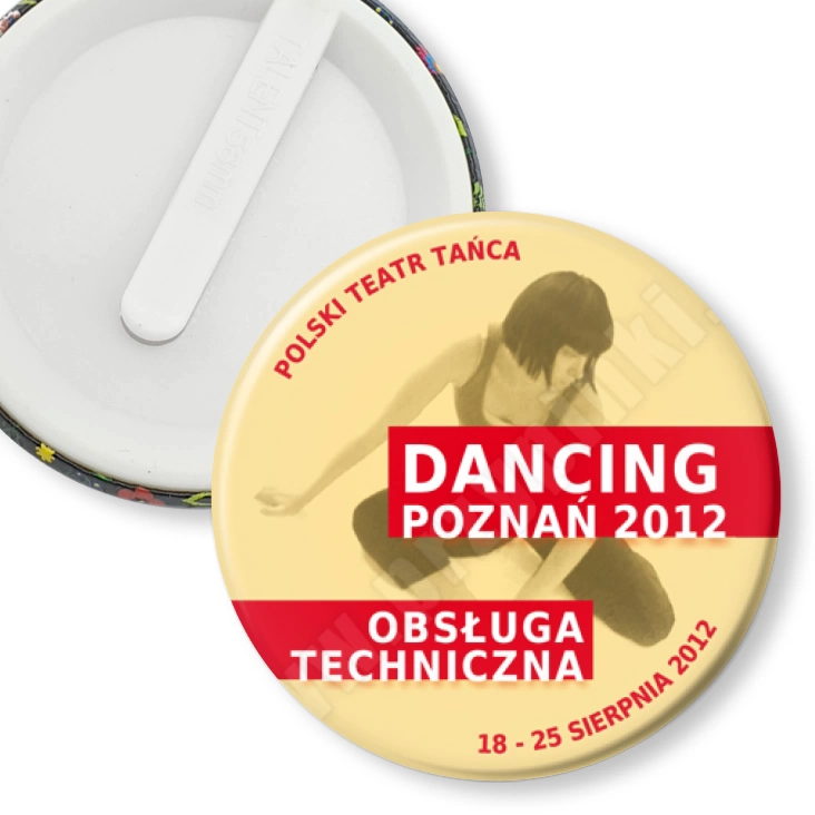 przypinka klips Dancing Poznań 2012 - obsługa techniczna