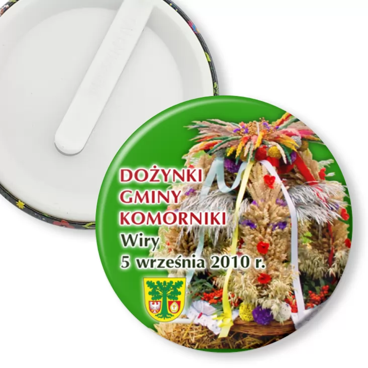 przypinka klips Dożynki Gminy Komorniki 2010
