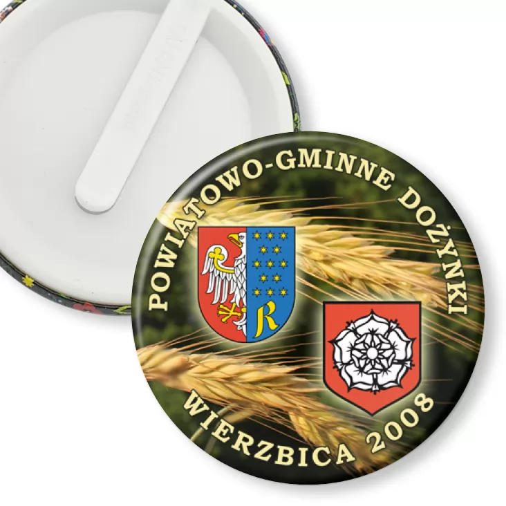 przypinka klips Dożynki Wierzbica 2008