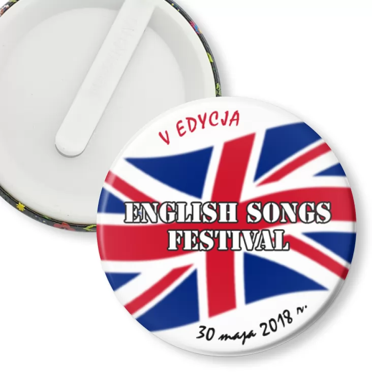 przypinka klips English Songs Festival