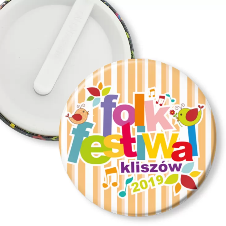 przypinka klips Folk Festiwal 2019