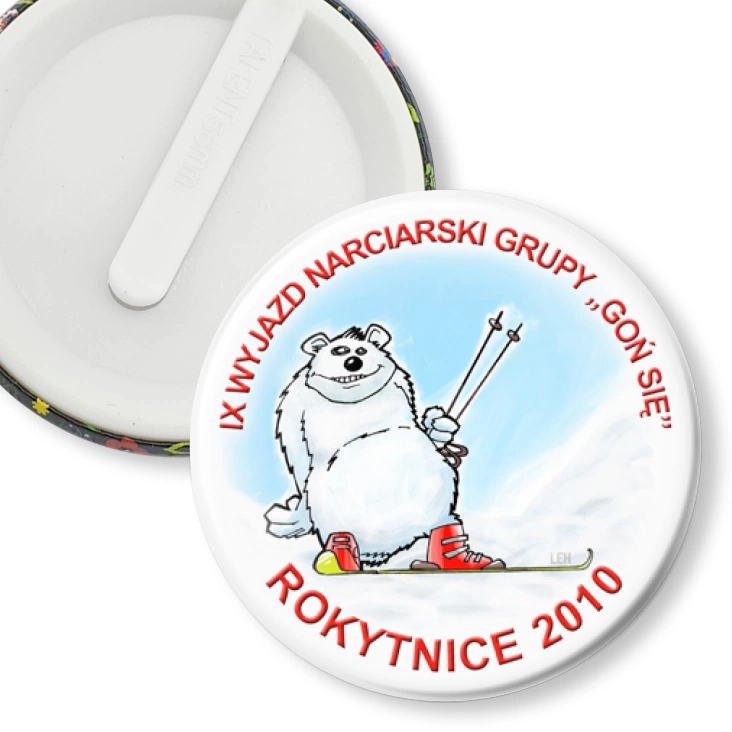 przypinka klips Goń się - Rokytnice 2010