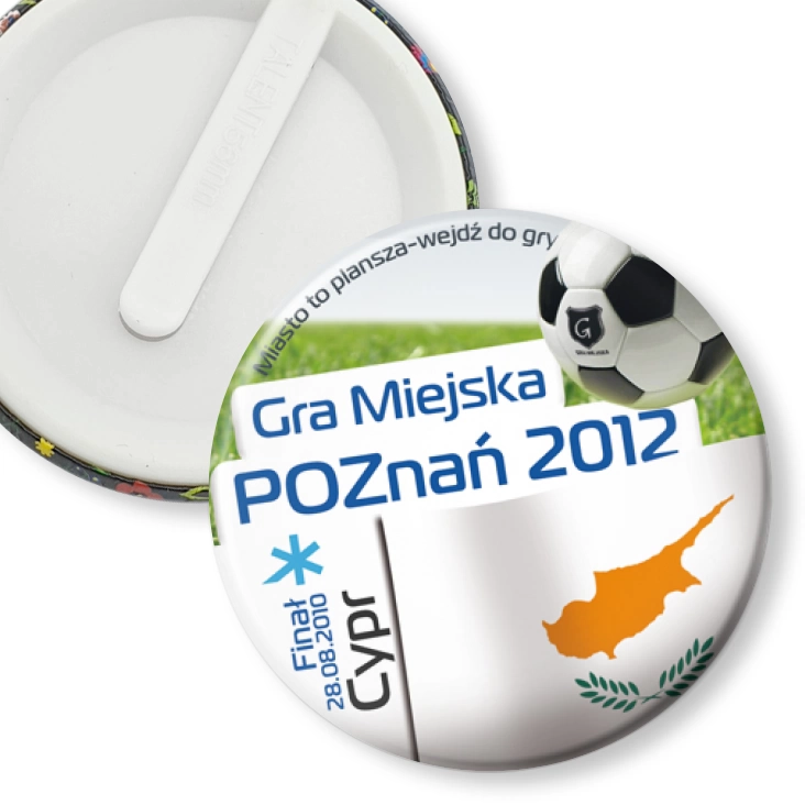 przypinka klips Gra Miejska - Poznań 2012 - Cypr