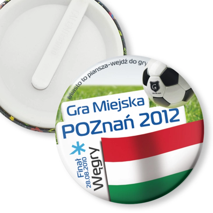 przypinka klips Gra Miejska - Poznań 2012 - Węgry