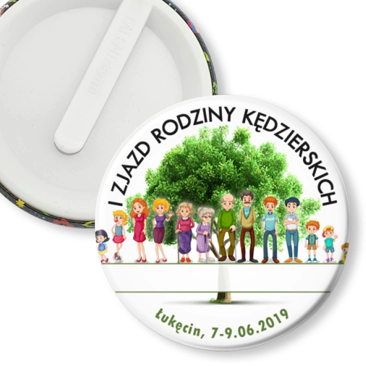 przypinka klips I Zjazd Rodziny Kędzierskich