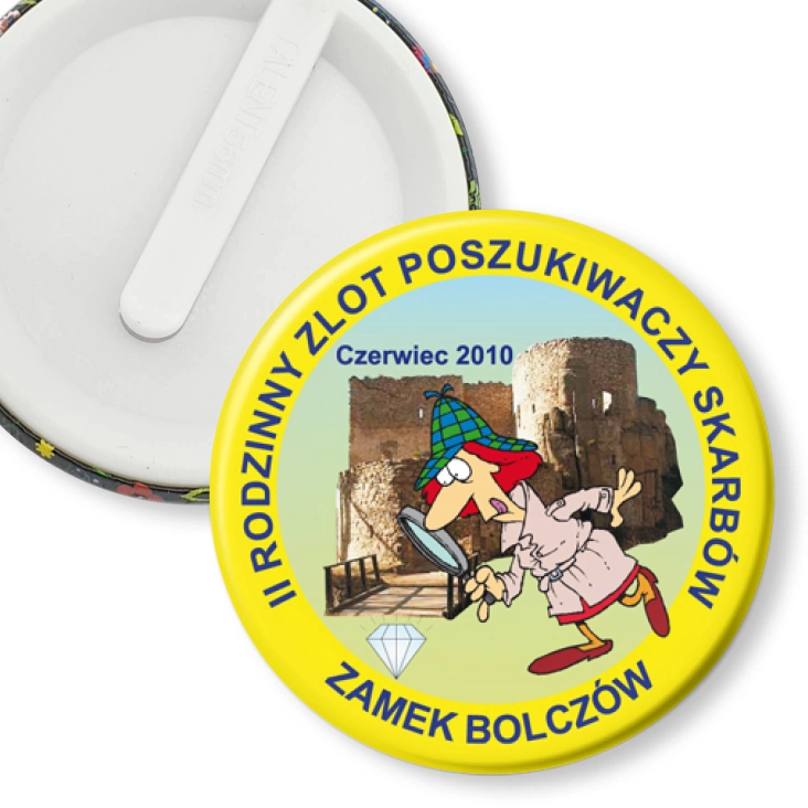przypinka klips II Rodzinny Zlot Poszukiwaczy Skarbów