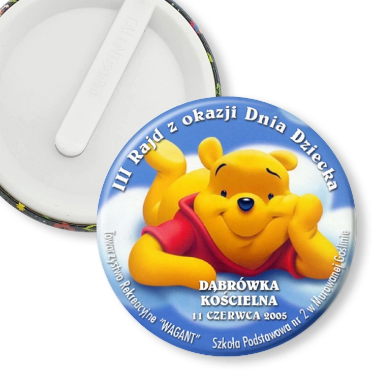 przypinka klips III Rajd z Okazji Dnia Dziecka