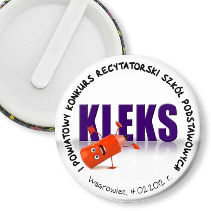przypinka klips Kleks 2012