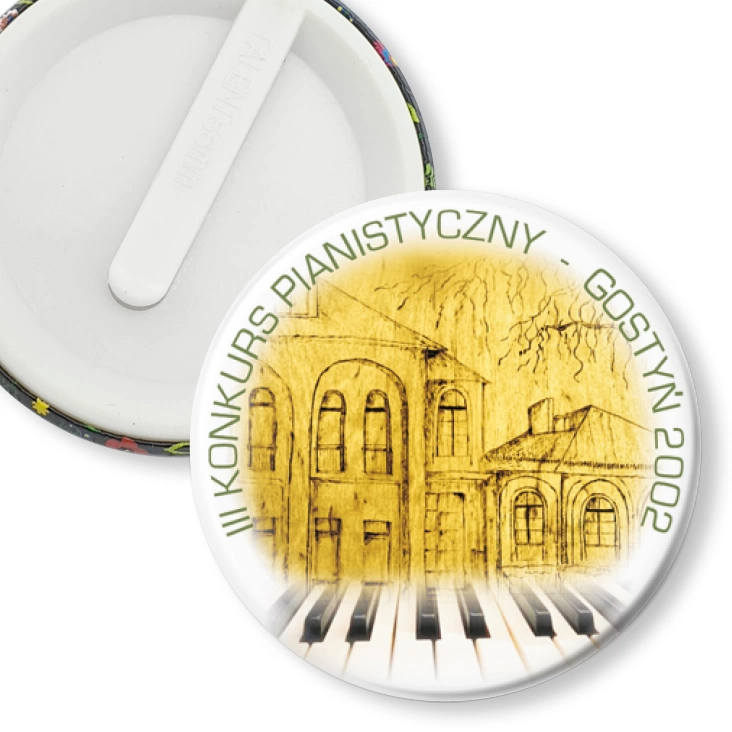 przypinka klips Konkurs Pianistyczny Gostyń 2002