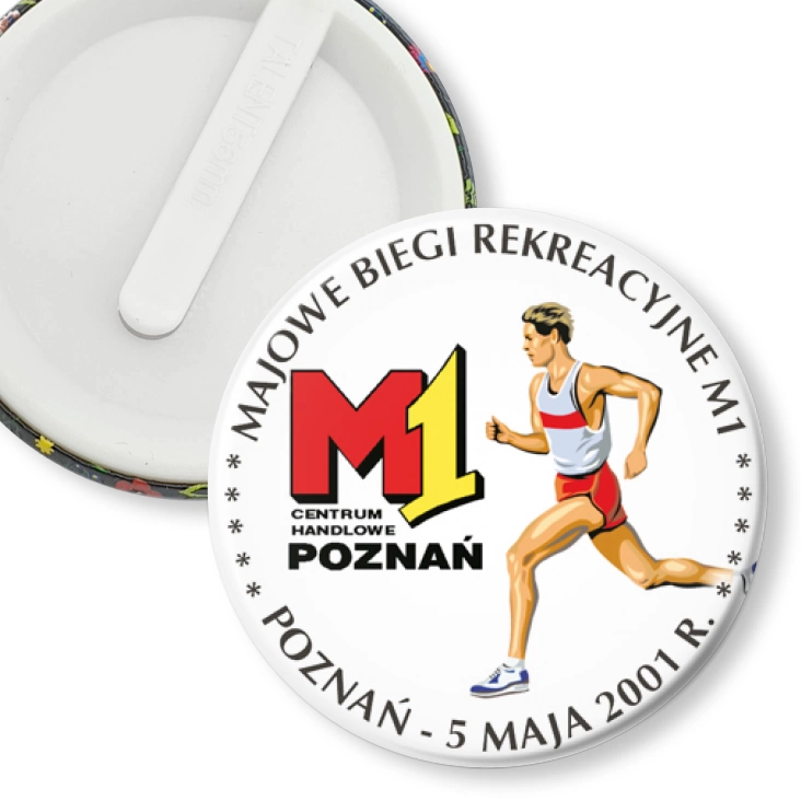 przypinka klips Majowe Biegi Rekreacyjne M1 2001