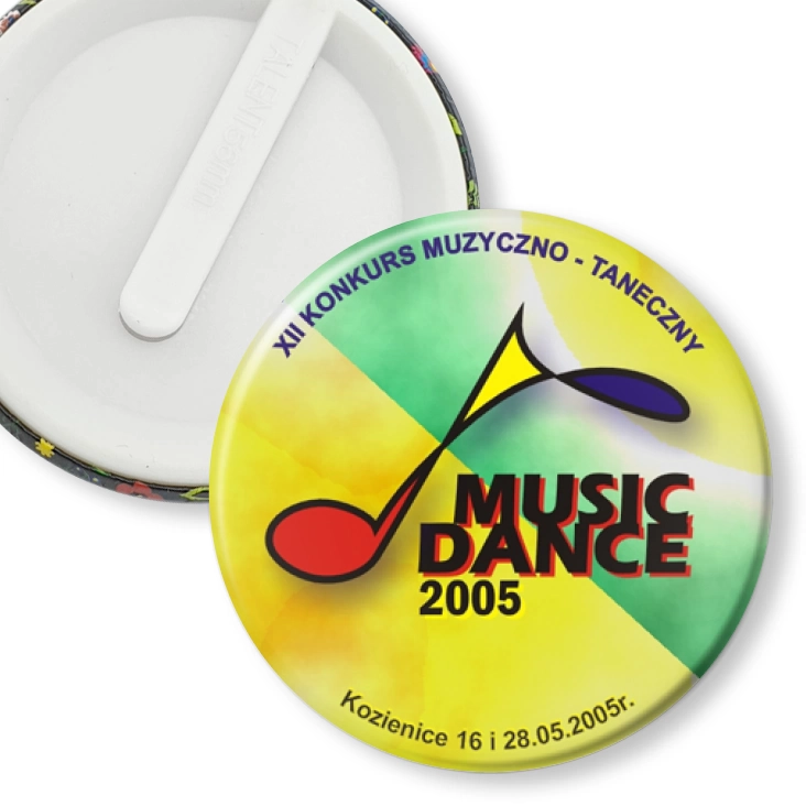 przypinka klips Music Dance