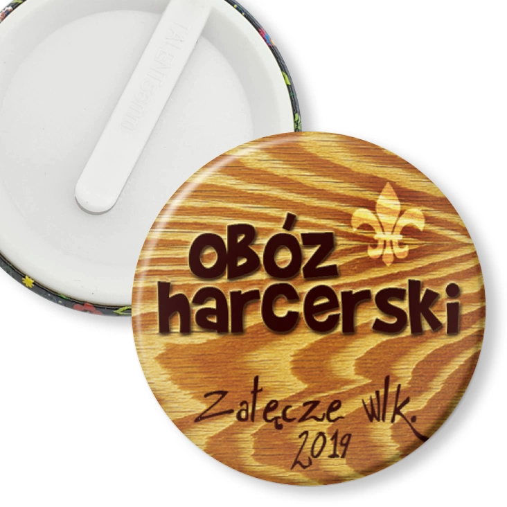 przypinka klips Obóz harcerski