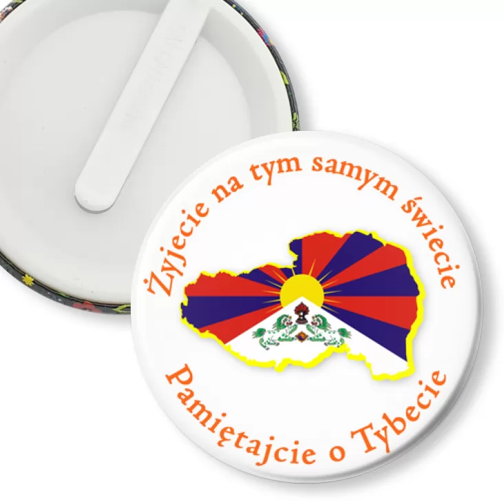 przypinka klips Pamiętajcie o Tybecie