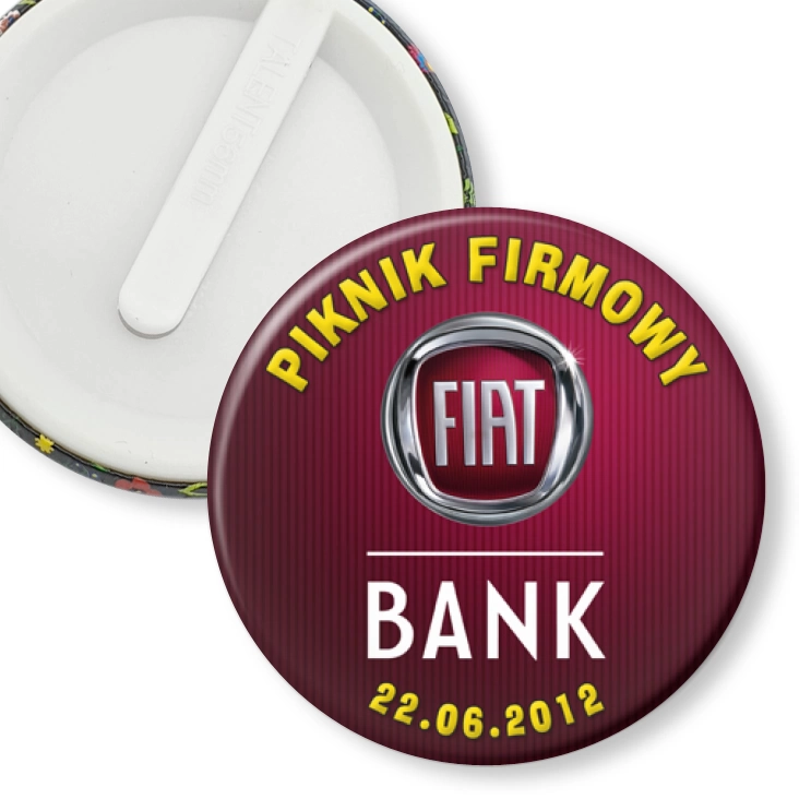 przypinka klips Piknik Firmowy Fiat