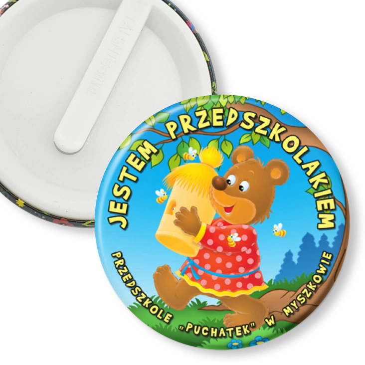 przypinka klips Przedszkole Puchatek w Myszkowie