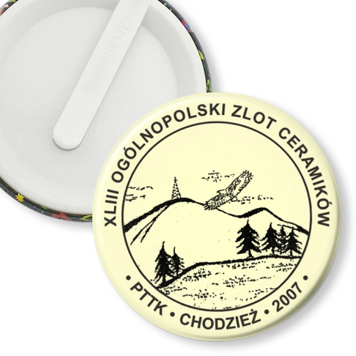 przypinka klips PTTK Chodzież - Ogólnopolski Zlot Ceramików