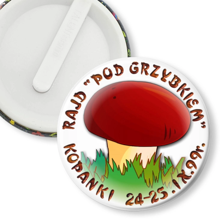 przypinka klips Rajd Pod grzybkiem