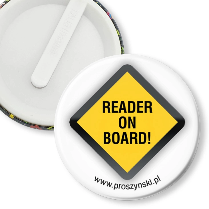 przypinka klips Reader on board