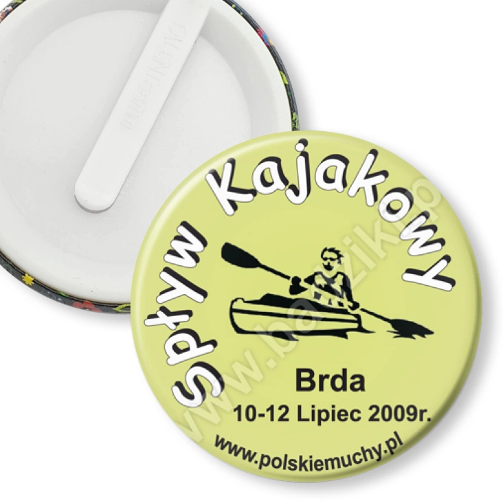 przypinka klips Spływ Kajakowy Brda