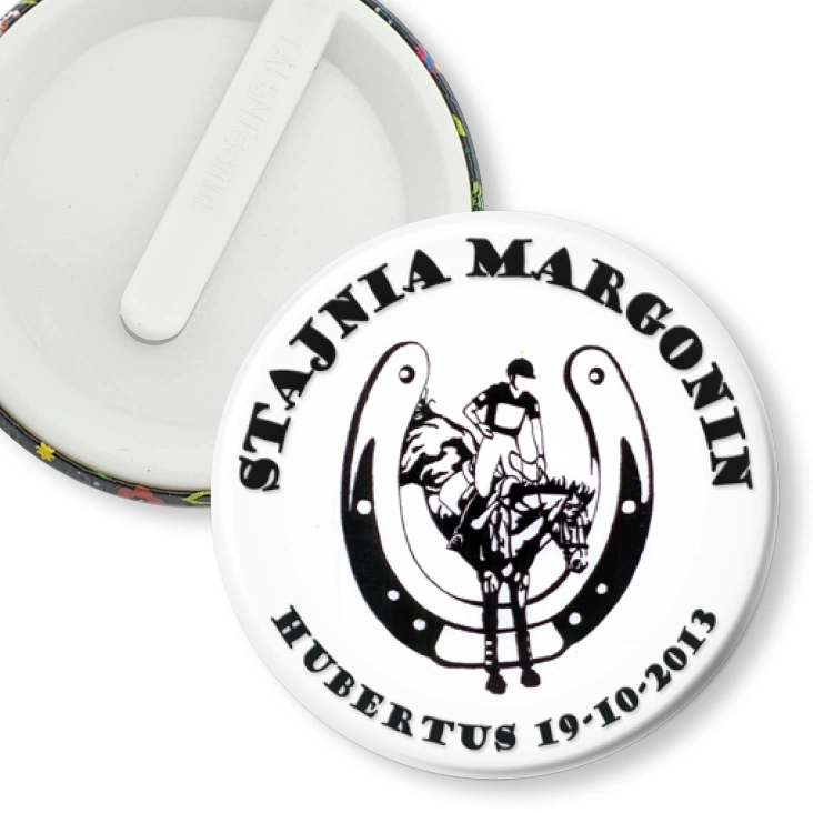 przypinka klips Stajnia Margonin - Hubertus 2013