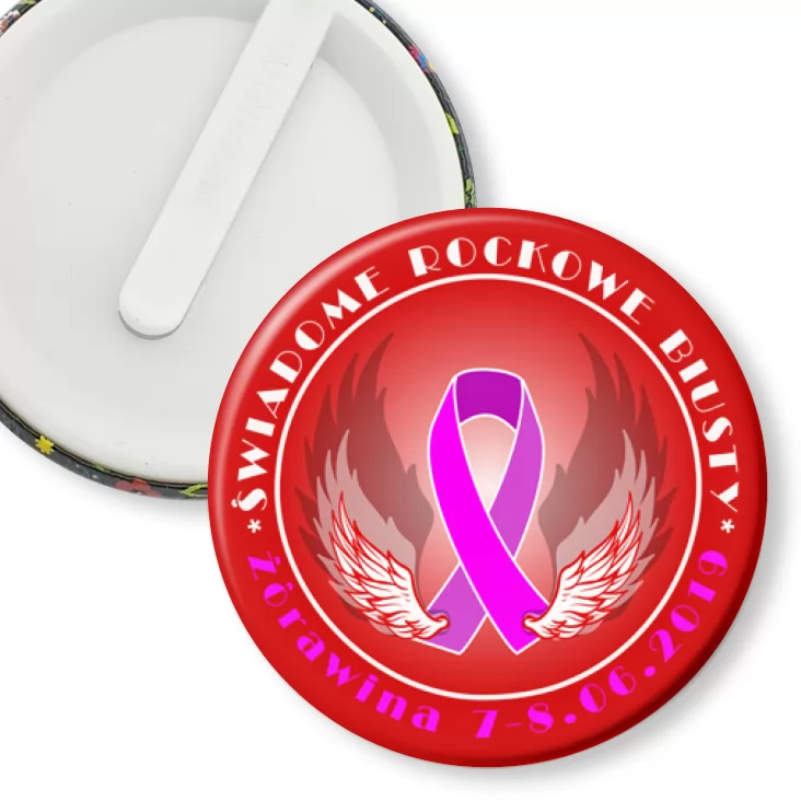 przypinka klips Świadome rockowe biusty