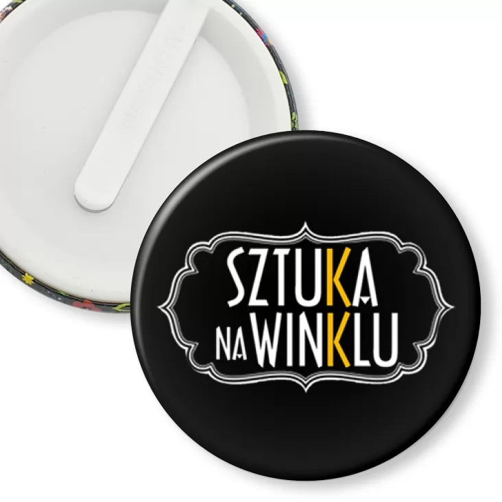 przypinka klips Sztuka na winklu