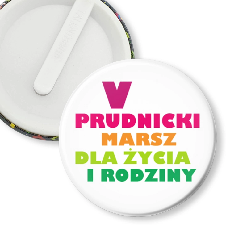 przypinka klips V Prudnicki Marsz dla Życia i Rodziny