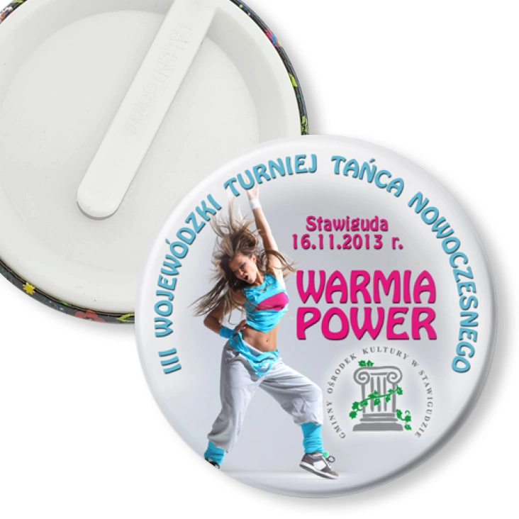 przypinka klips Warmia Power 2013