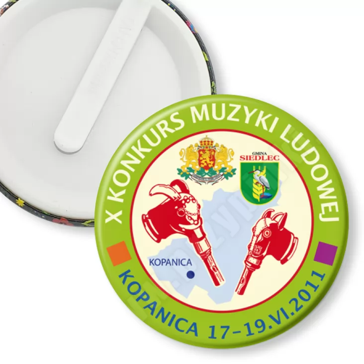 przypinka klips X Konkurs Muzyki Ludowej