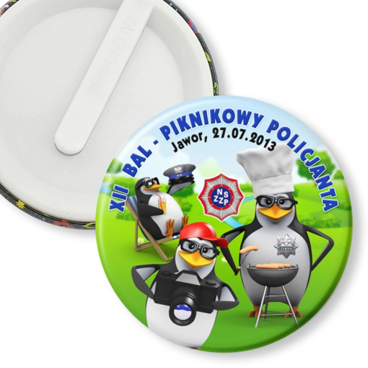 przypinka klips XII Bal Piknikowy Policjanta - Jawor 2013