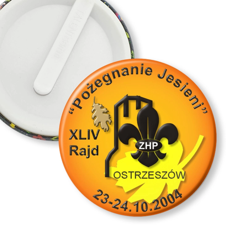przypinka klips XLIV Rajd Pożegnanie Jesieni