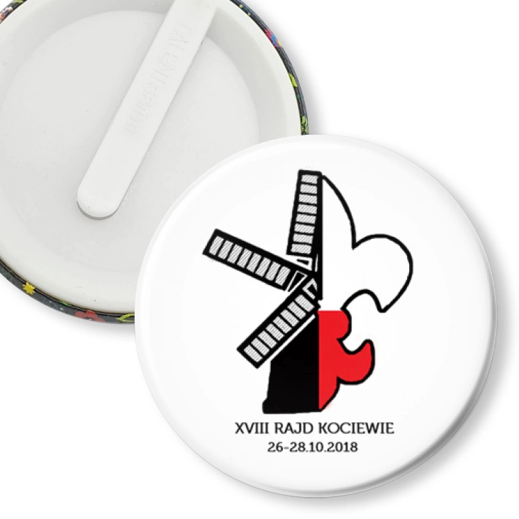 przypinka klips XVIII Rajd Kociewie