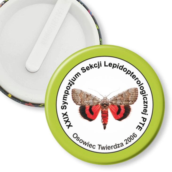 przypinka klips XXIX Sympozjum Sekcji Lepidopterologicznej PTE