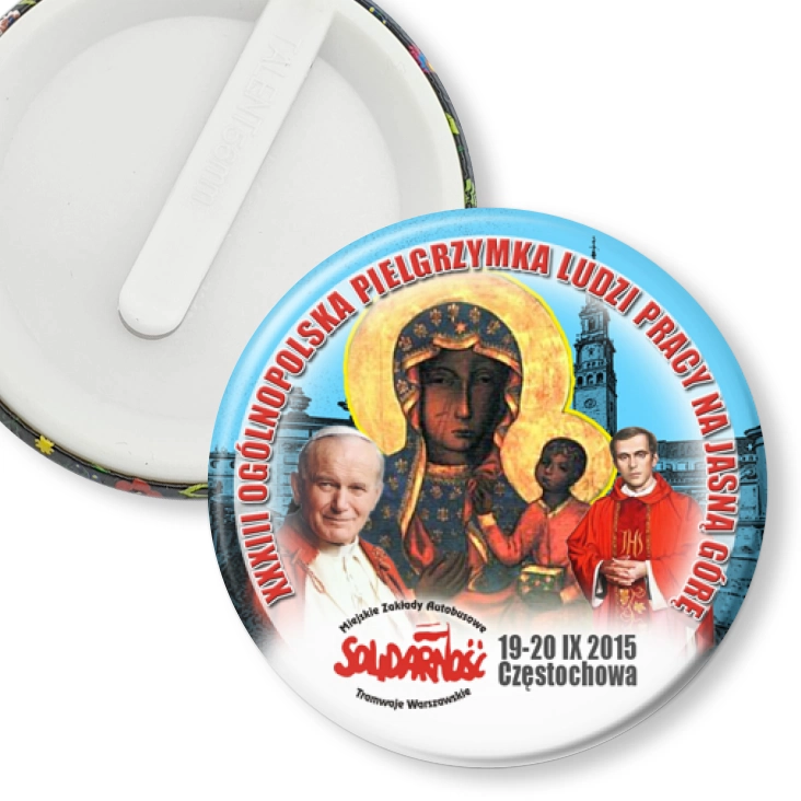 przypinka klips XXXIII Ogólnopolska Pielgrzymka Ludzi Pracy