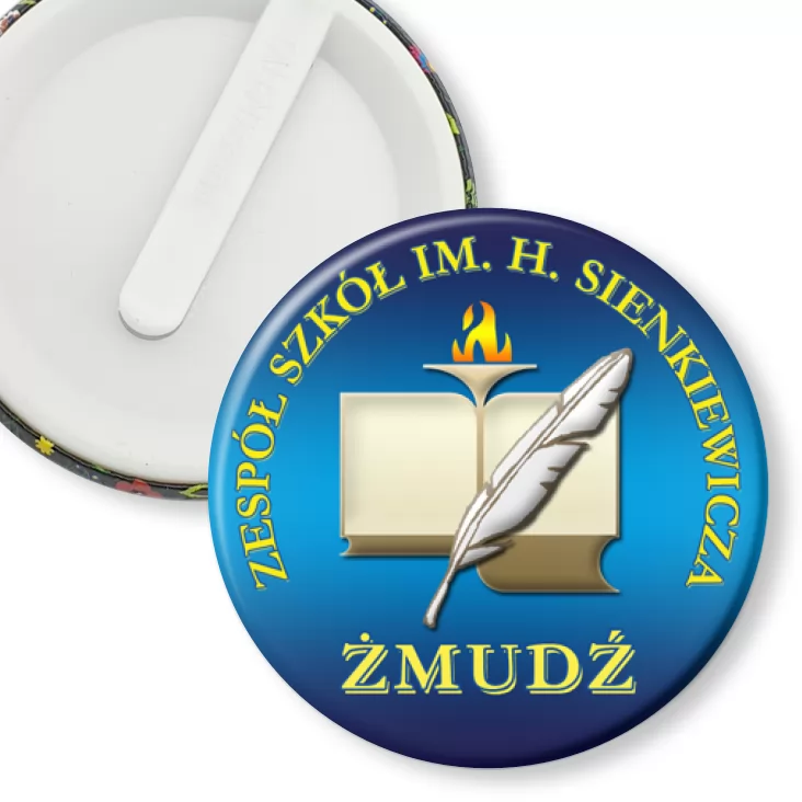 przypinka klips Zespół Szkół w Żmudzi