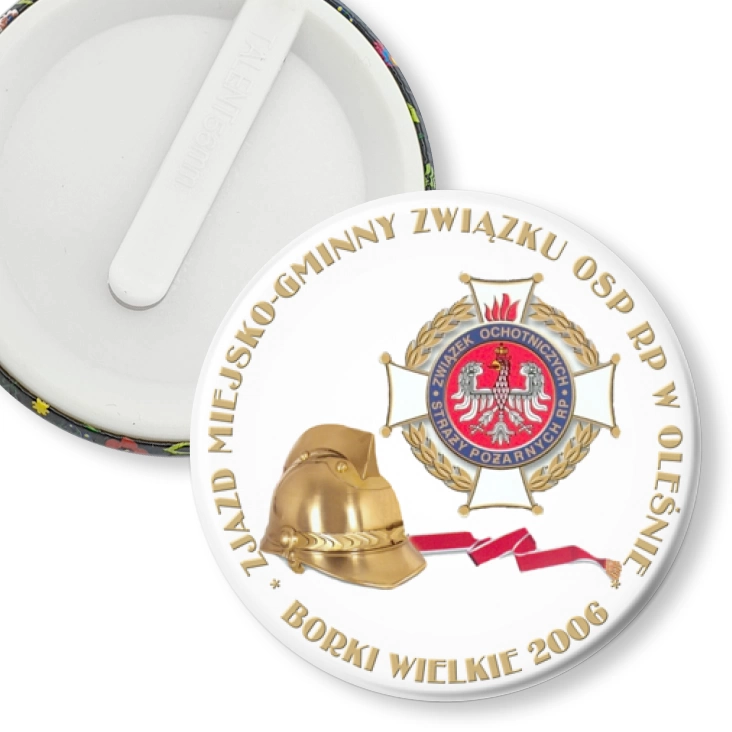 przypinka klips Zjazd OSP RP w Obleśnie