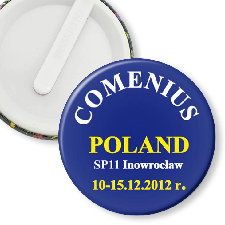 przypinka klips Comenius SP11 Inowrocław