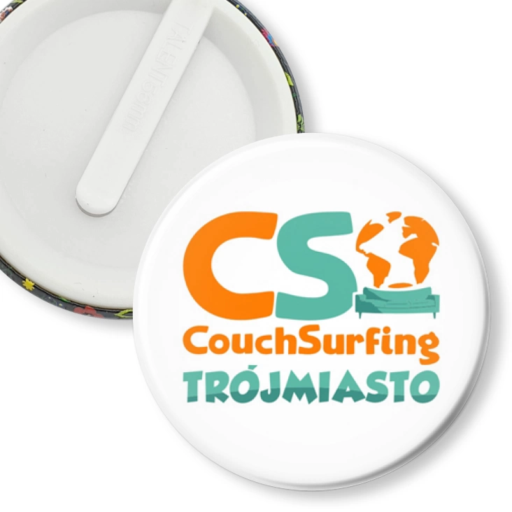 przypinka klips Couchsurfing Pomorskie