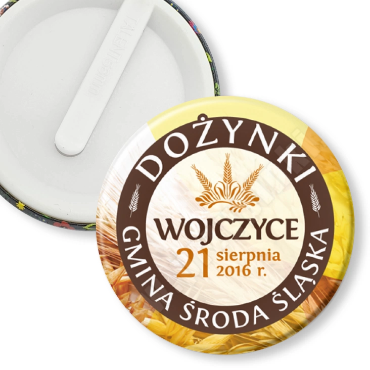 przypinka klips Dożynki - Środa Śląska