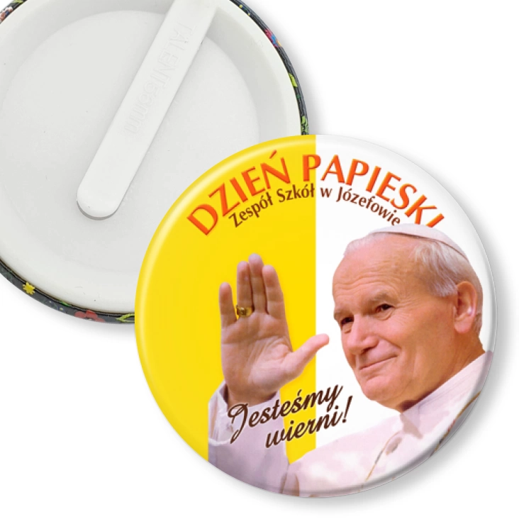 przypinka klips Dzień Papieski